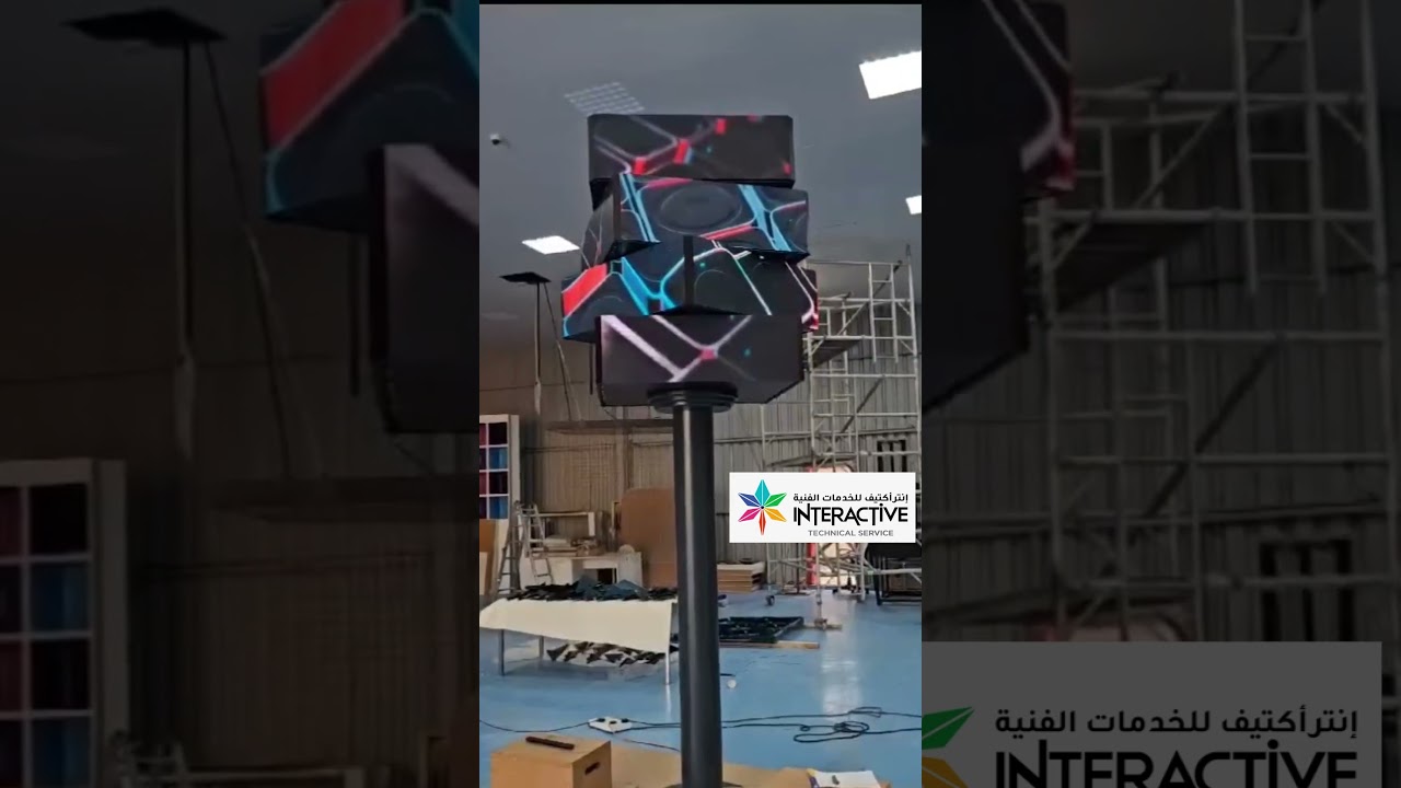 Kinetic LED Cube Pillar | Perfect for any event