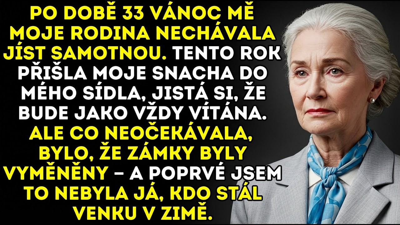 Po 33 Vánocích o samotě přišla snacha k mé vile—ale zůstala venku.