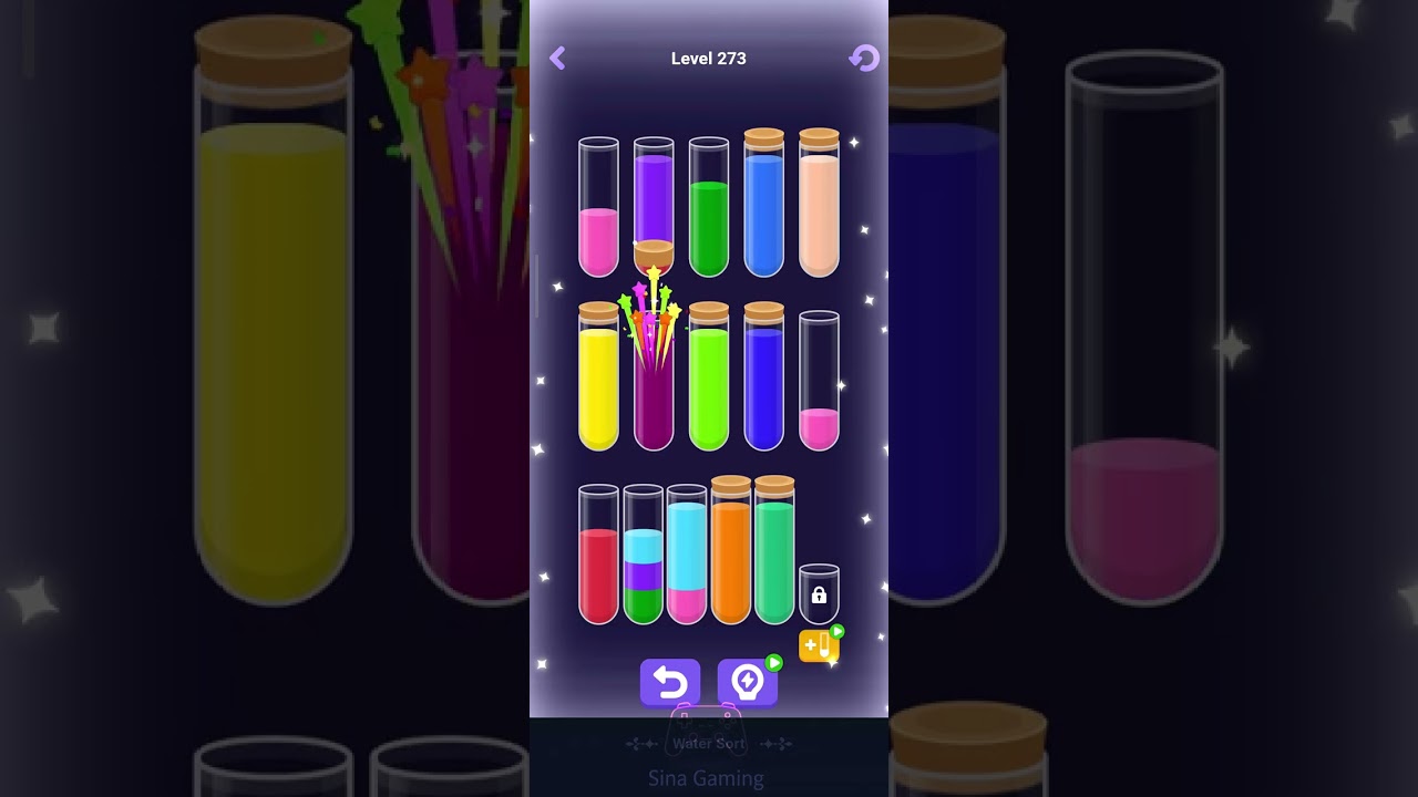 Block Blast Water Sort Level 271 to Level 280