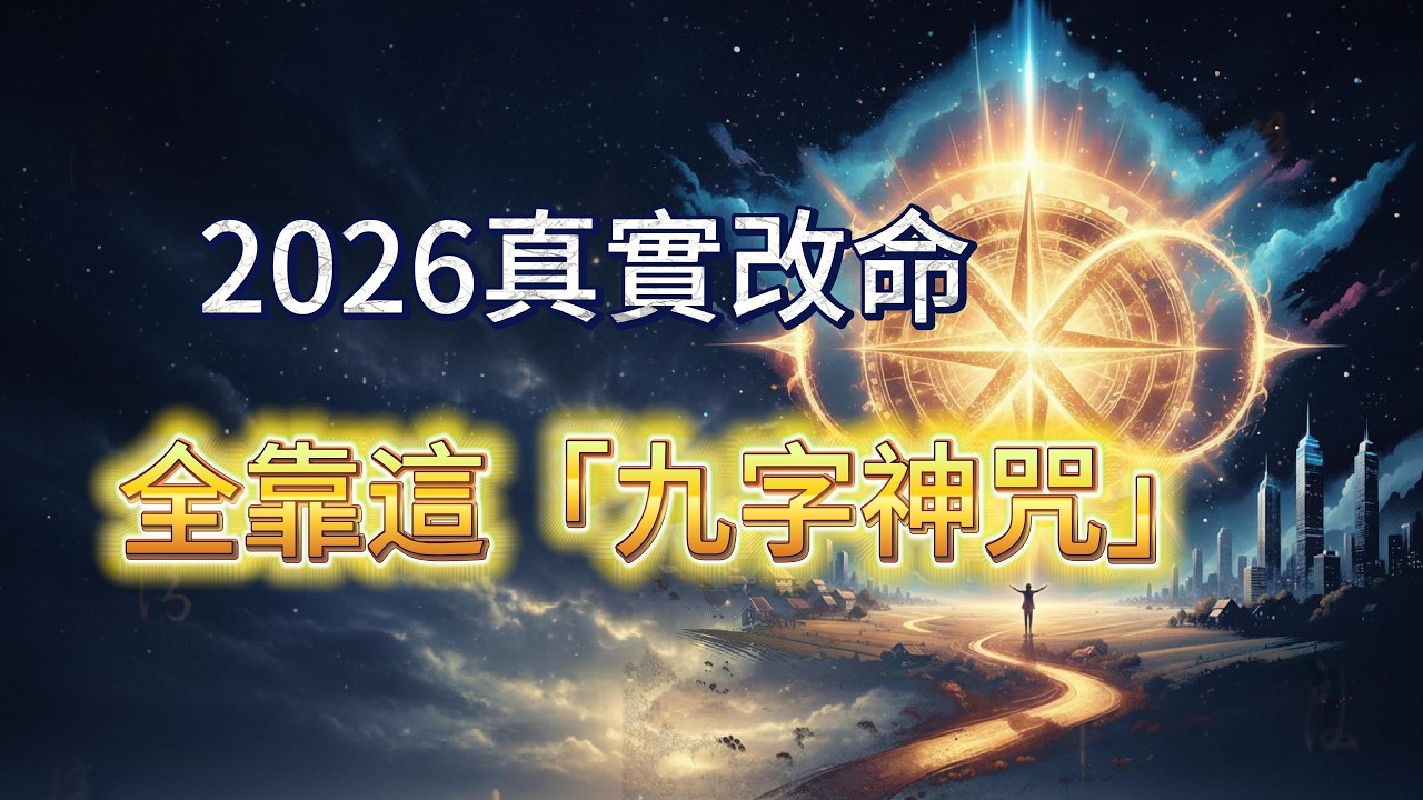 2026真實改命案例：從底層逆襲的真相，全靠這「九字好運神咒」，簡單易學｜吸引力法則、磁場能量