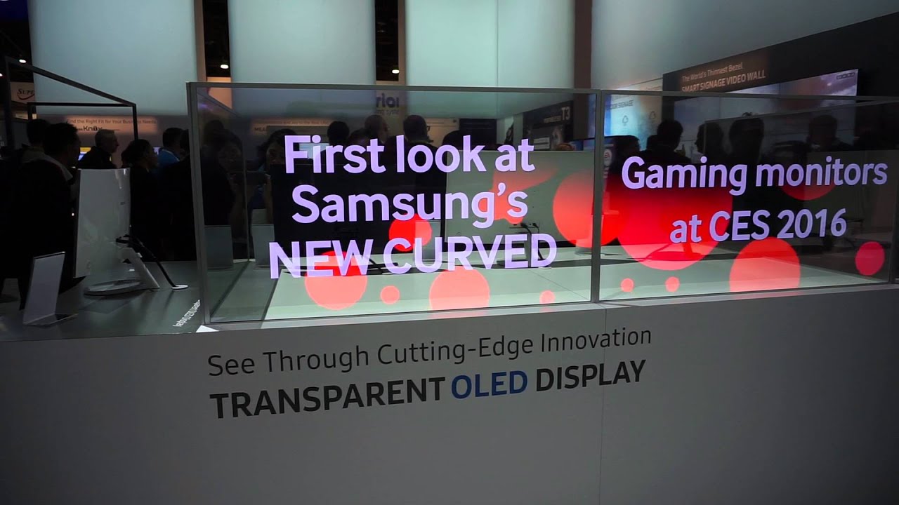 Samsung transparent OLED display #ces2016