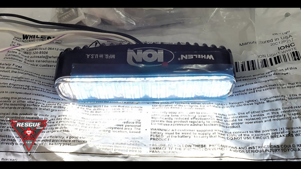 WHELEN ION C White (New) (All flashing patterns)