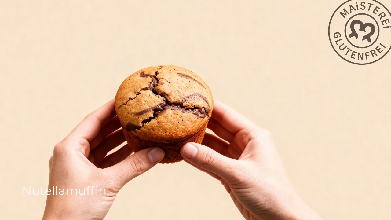 Nutellamuffins. Weich & schokoladig.