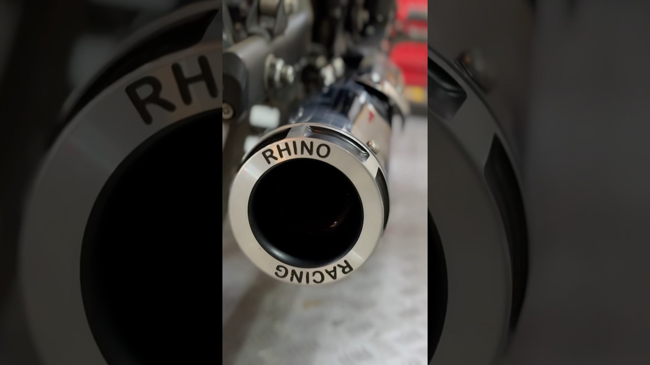 Rhino racing, 650 super Meteor exhaust #RoyalEnfield #rhinoracing