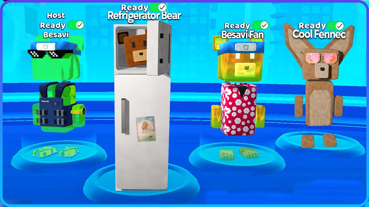 Multiplayer Refrigerator Squad Hide and Troll Super Bear Adventure Gameplay Walkthrough