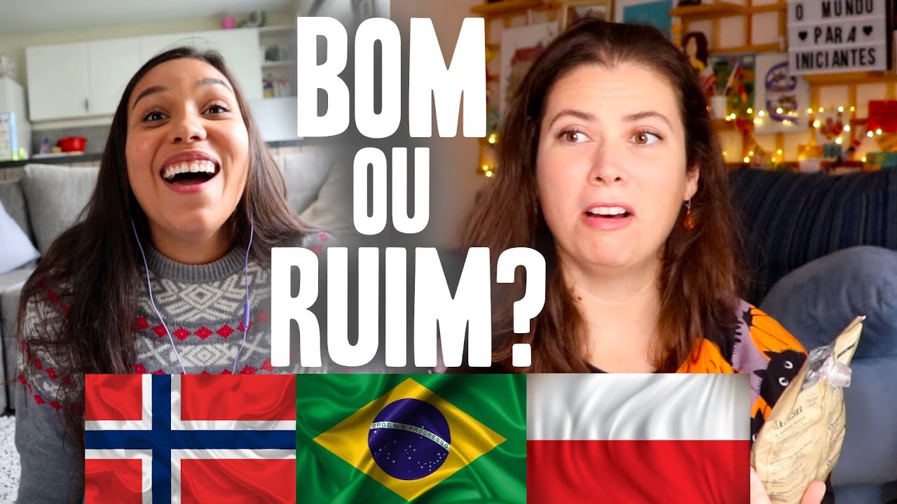 PROVANDO COMIDAS ESTRANHAS que a Jéssica me enviou da Noruega!