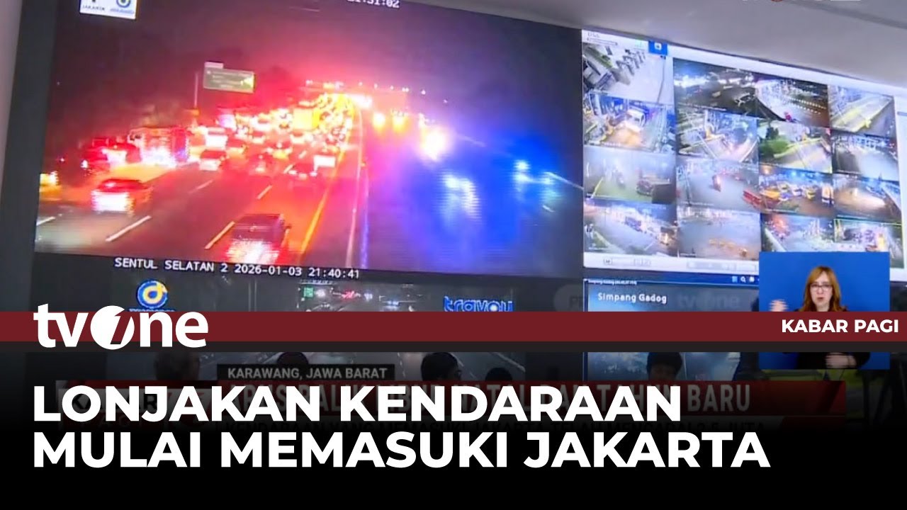 2,5 Juta Kendaraan Masuki Jakarta Saat Arus Balik Nataru | Kabar Pagi