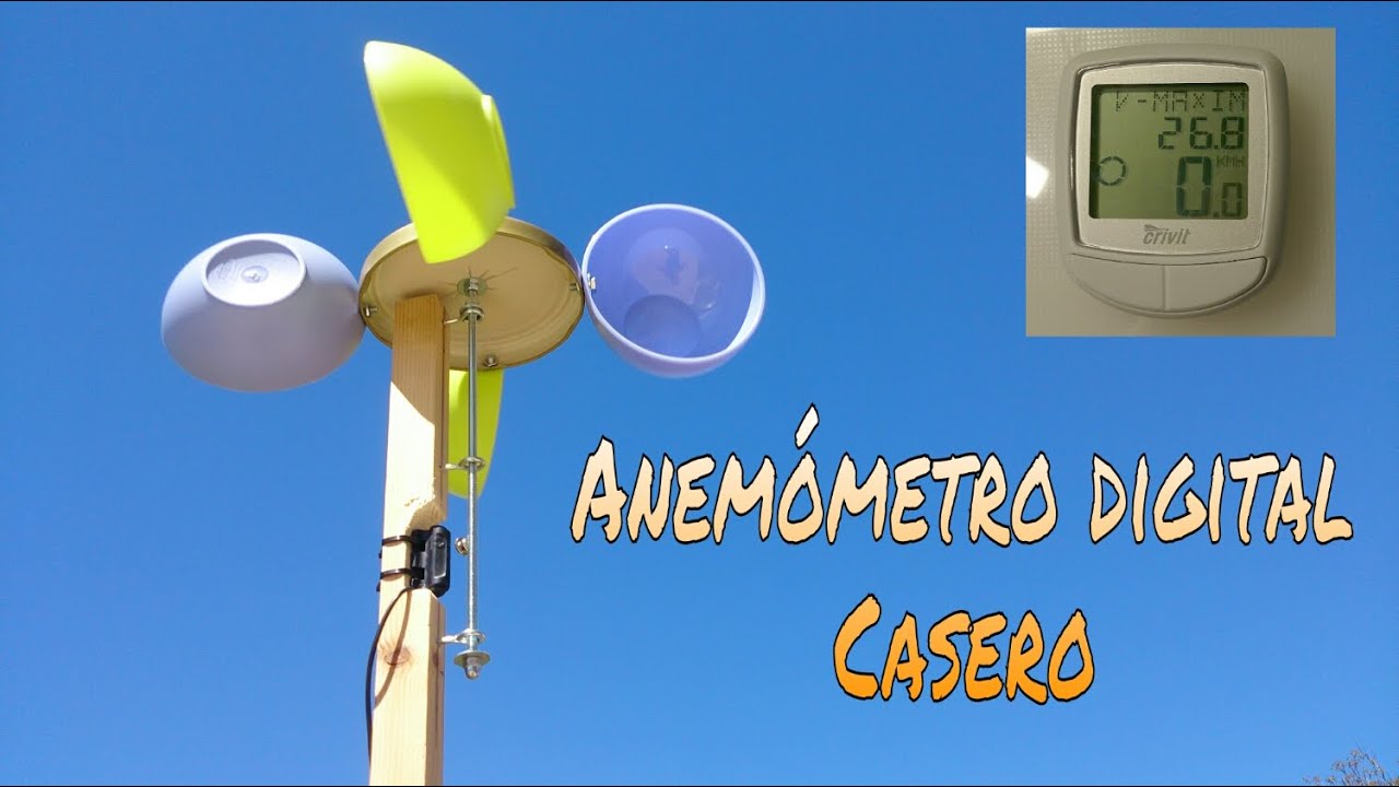 CÓMO HACER UN ANEMÓMETRO DIGITAL DE CAZOLETAS