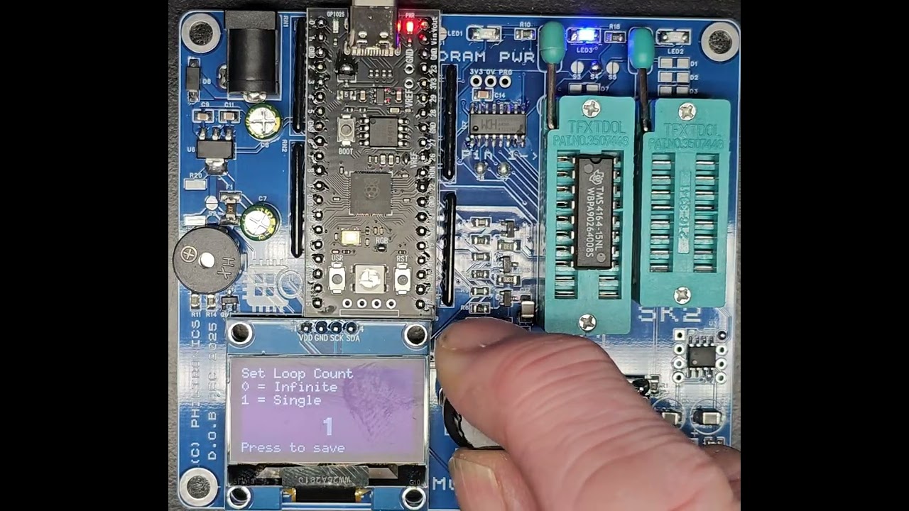 Multi Retro DRAM Tester V4.08b Firmware RAM Tester 4116 4164 41256 Tester Faulty ZX Spectrum Repair