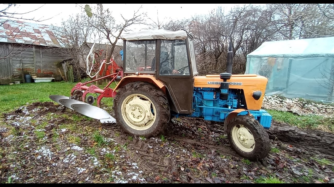 Ursus C-330 vs kverneland 3x14 pierwsze próby pługa