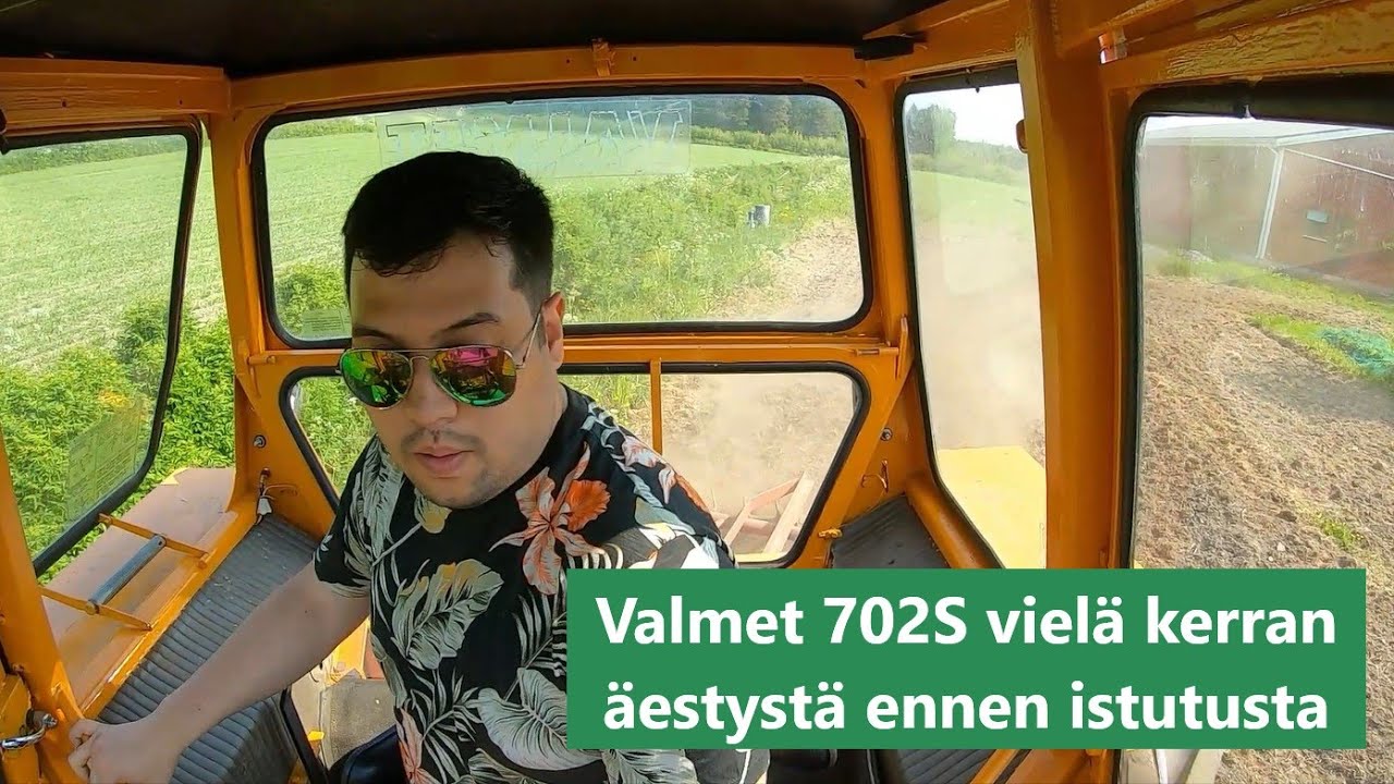 Valmet 702S vielä kerran äestystä ennen istutusta