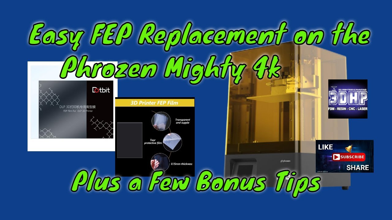 Easy FEP Replacement on the Phrozen Mighty 4k #3dhp