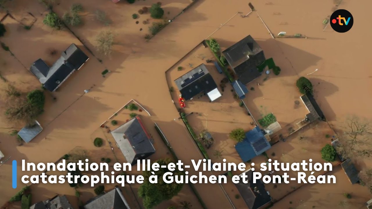 Inondation en Ille-et-Vilaine : Guichen et Pont-Réan dans une situation catastrophique