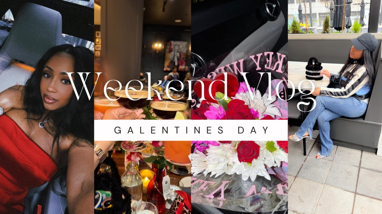 Weekend Vlog | galentines day + self love + nails + trying new restaurants