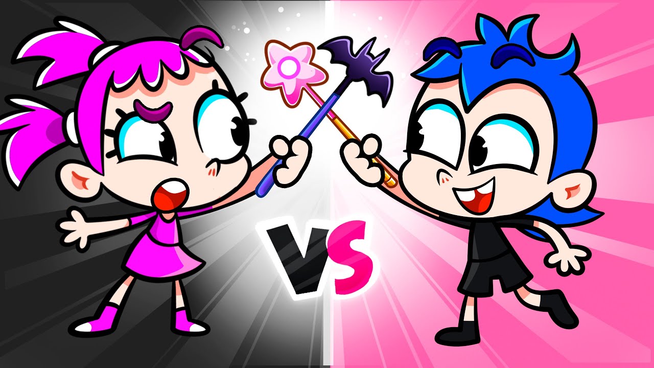 Negro vs. Rosa vs. Azul 💗🖤💙 Canciones para Niños