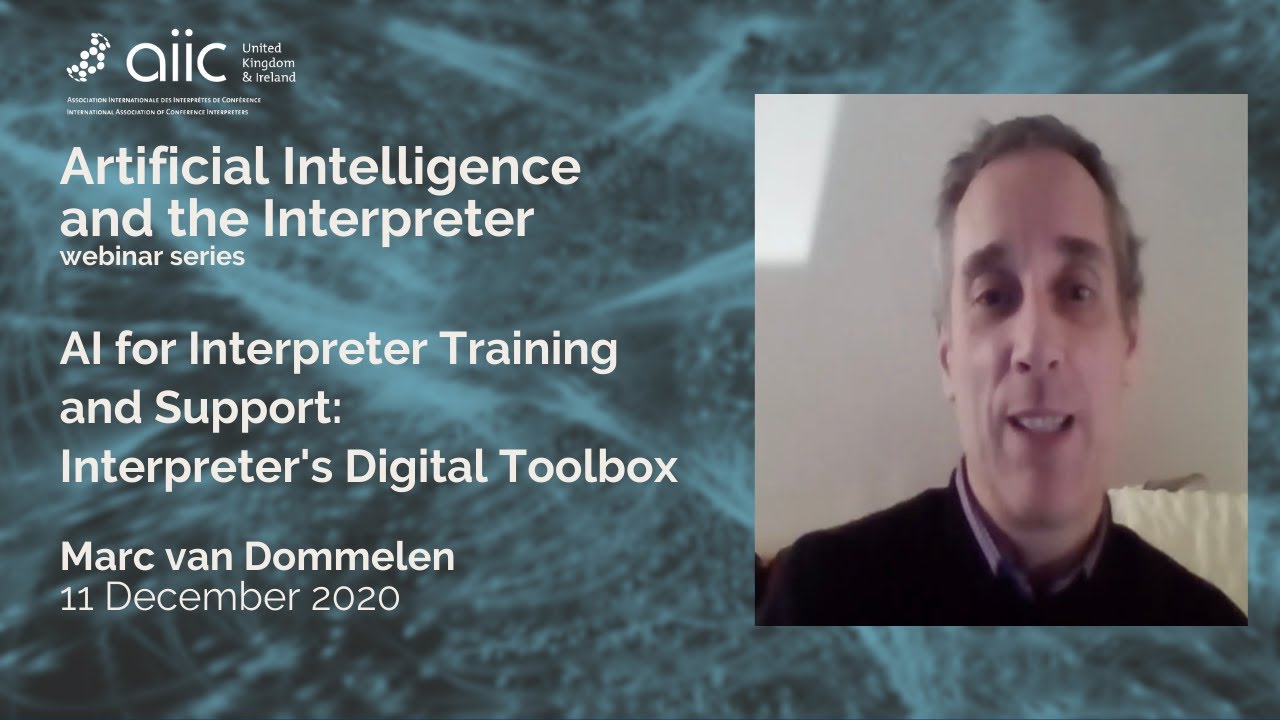 AI for Interpreter Support. Marc van Dommelen on DG SCIC's 