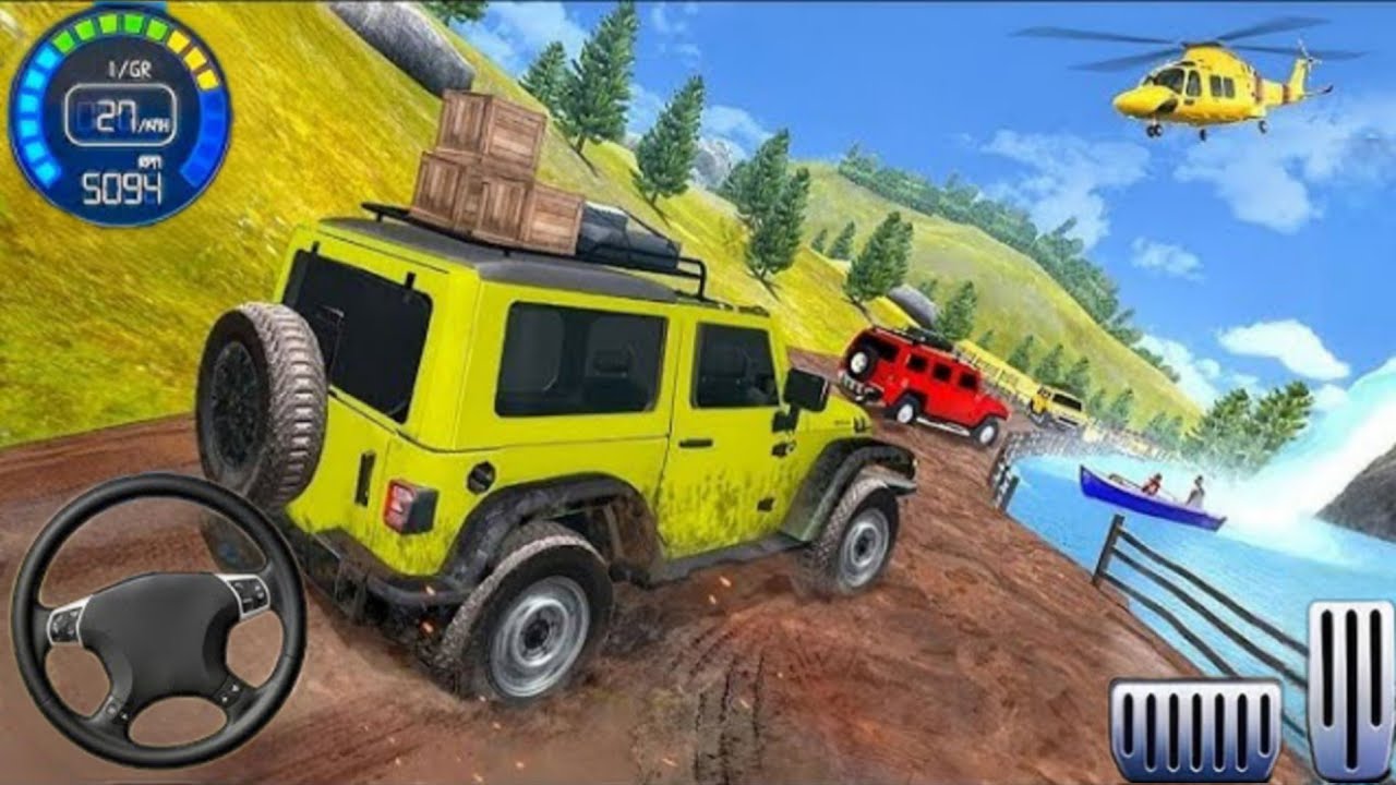 4x4 Offroad Jeep Driving Simulator 3D - Drive SUV 4x4 jeep Offroad Game - Android GamePlay