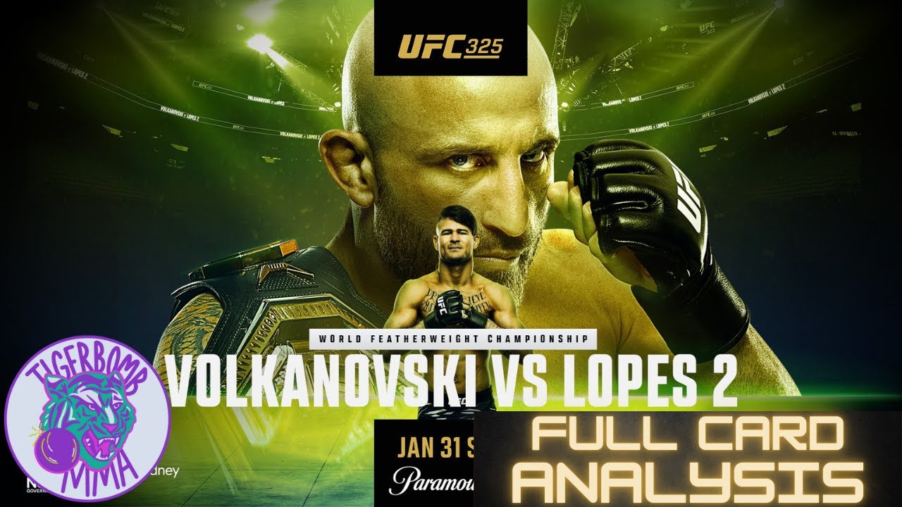 UFC 325 - Volkanovski vs Lopes II Full Card Analysis & Predictions