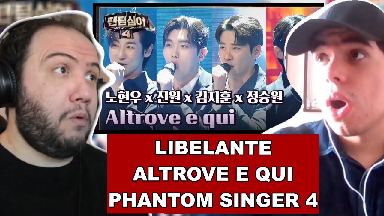 Libelante | 네 진지맛집' 노현우 x 진원 x 김지훈 x 정승원의 〈Altrove e qui〉♬ | 팬텀싱어4 9회 | TEACHER PAUL REACTS