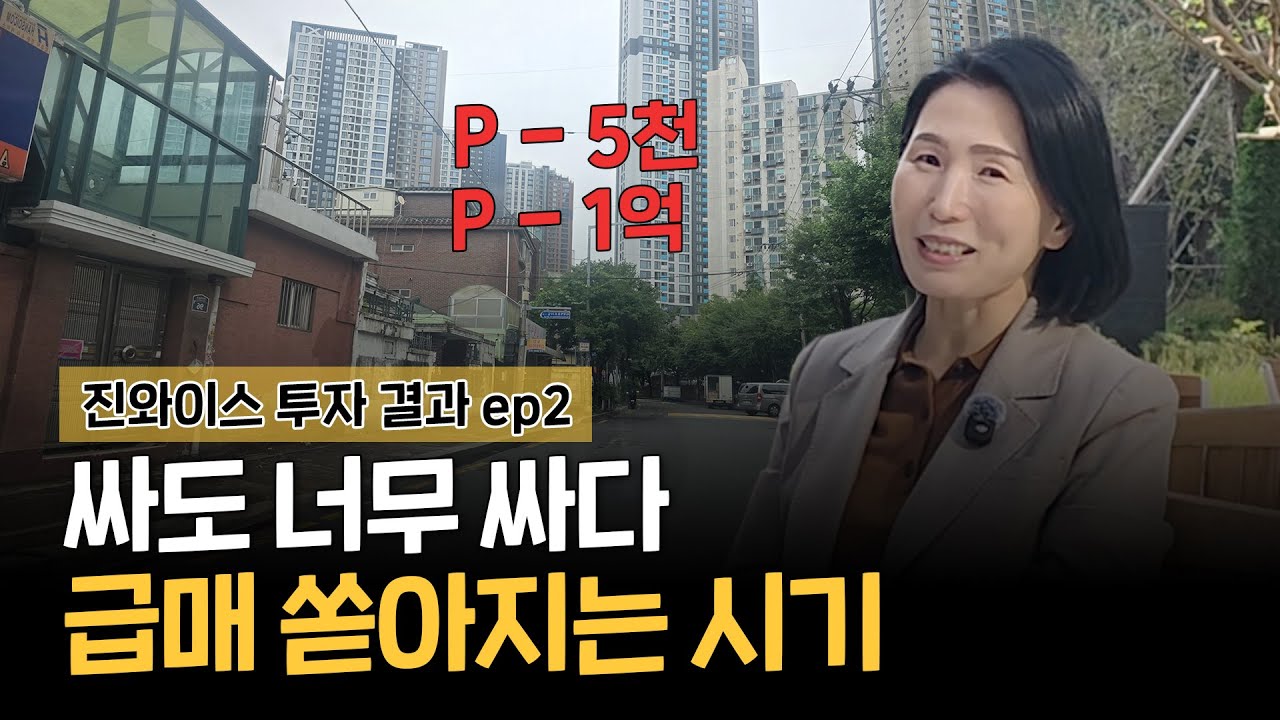 싸도 너무 싸다 급매 쏟아지는 시기 | 진와이스 투자 결과 ep2