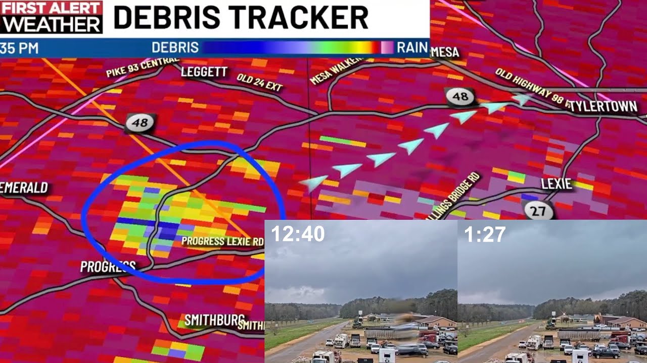 WLBT Coverage of Tylertown Long Track EF4 and EF3 in Central Mississippi