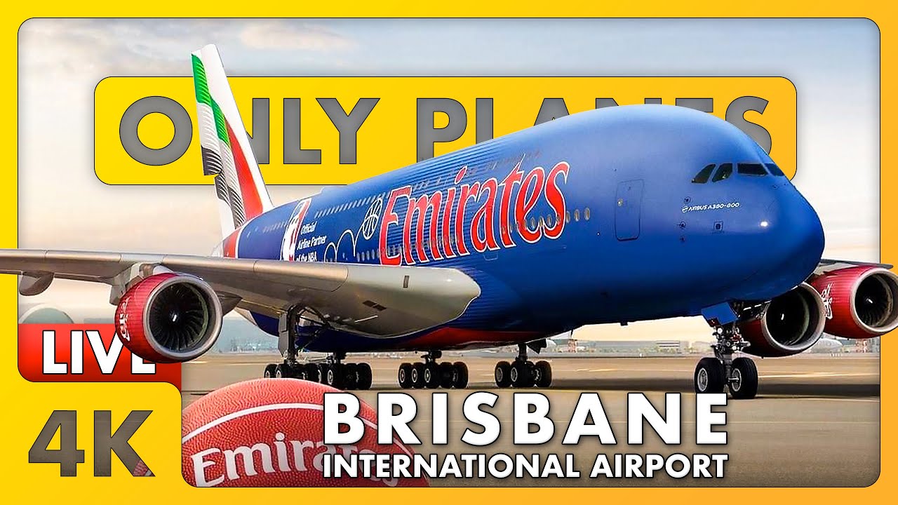 🔴 EMIRATES NBA 🏀 FIRST VISIT - Plane Spotting at BNE + ATC - Brisbane International ✈️🔥