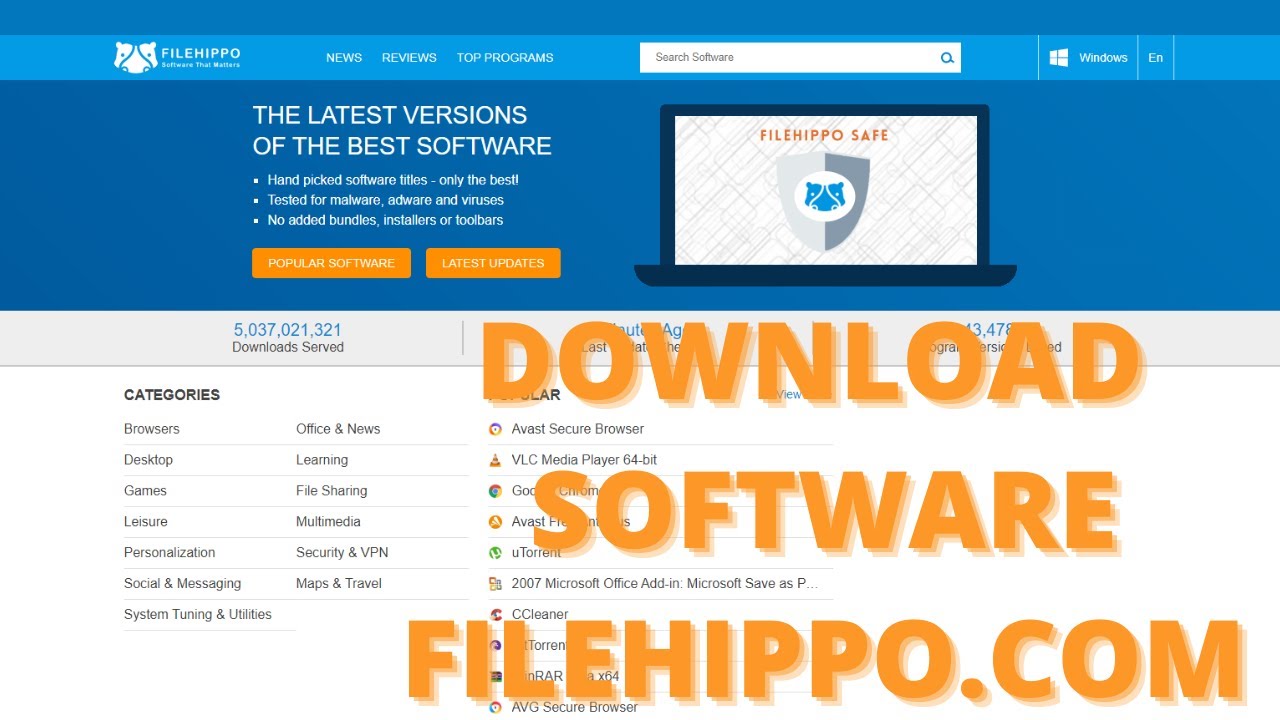 HOW TO Download any software from Filehippo.com || ALL ABOUT WORD
