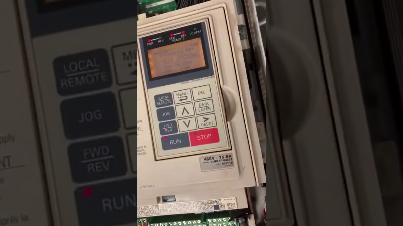 TEST RUN - YASKAWA DRIVE - CIMR-F7U4037