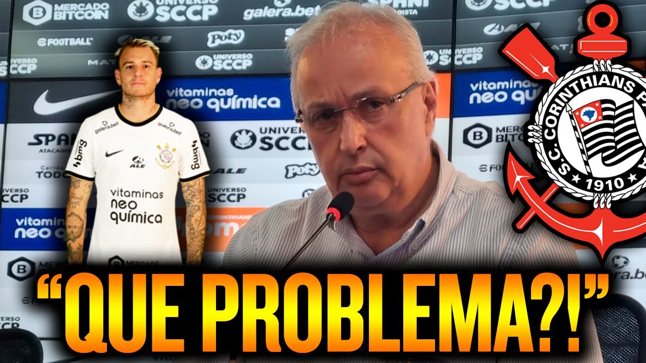 Diretor do Corinthians SE IRRITA com pergunta sobre R&oacute;ger Guedes