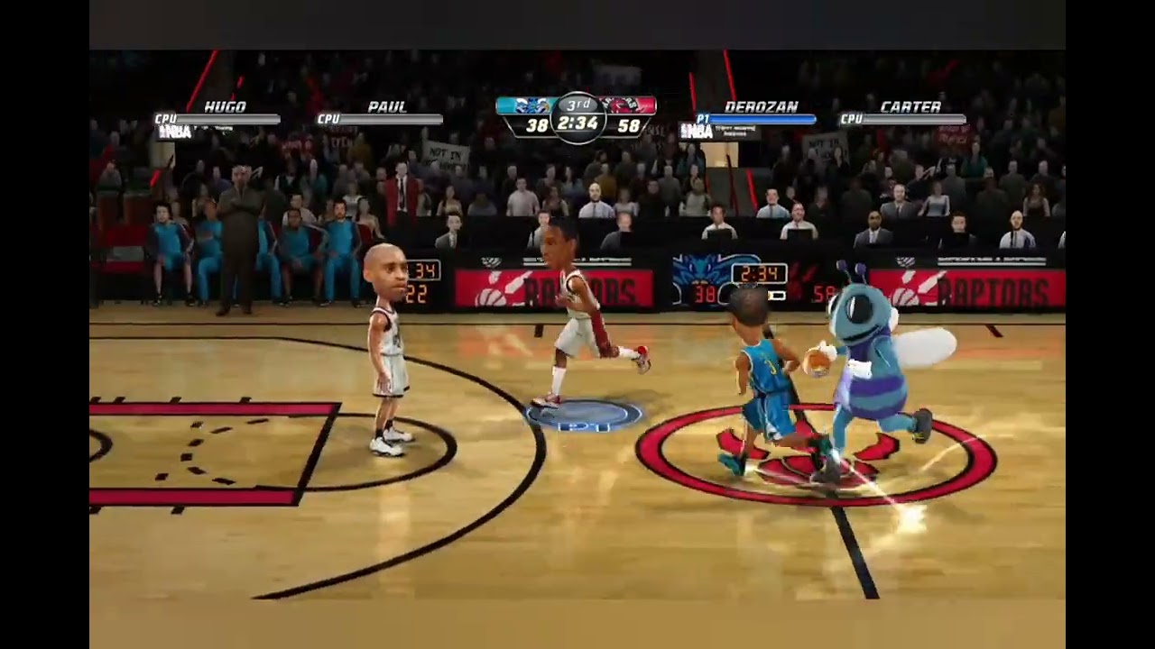 NBA Jam On Fire Edition Toronto Raptors vs. New Orleans Hornets Playthrough