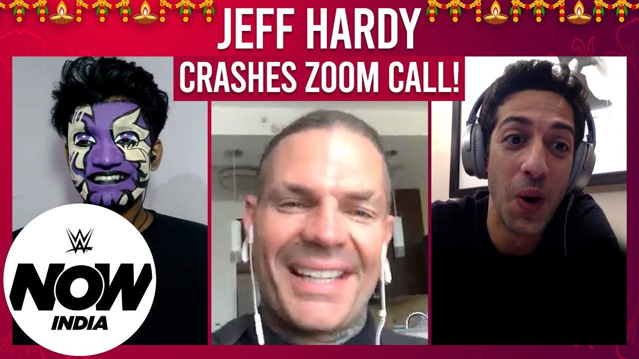 Jeff Hardy Crashes a Zoom Call and Shocks Members of WWE Universe in India