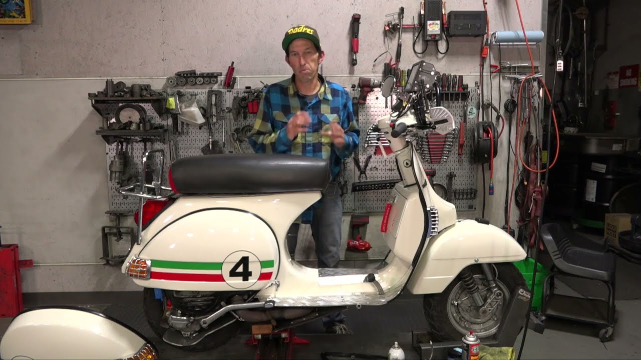 Vespa P200 Prepped for NORRA 1000 Baja Race TEAM TUTTO MONDO