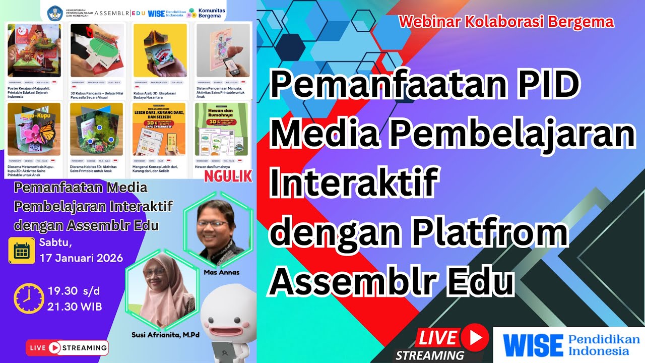 Pemanfaatan PID Media Pembelajaran Interaktif dengan Platfrom Assemblr Edu