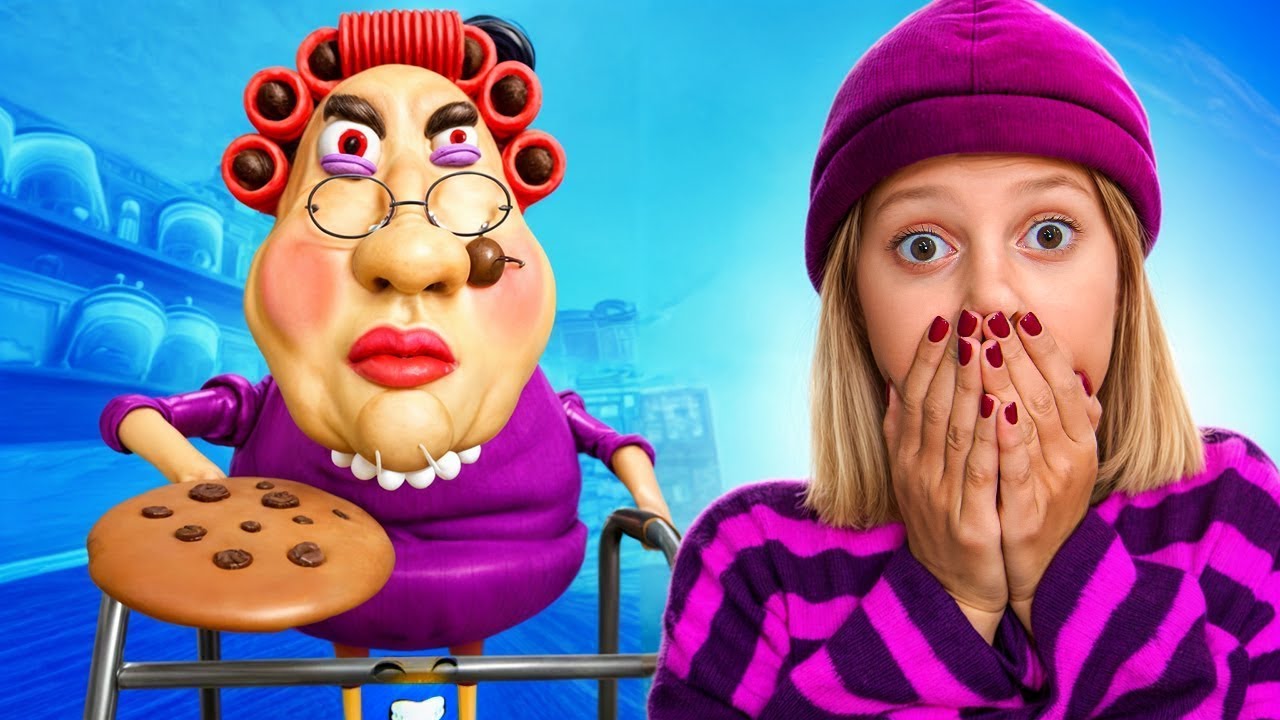 Избягайте от ЗЛАТА БАБА 👹 Amelka в играта за оцеляване Roblox | Максимална трудност Karamel Playtime