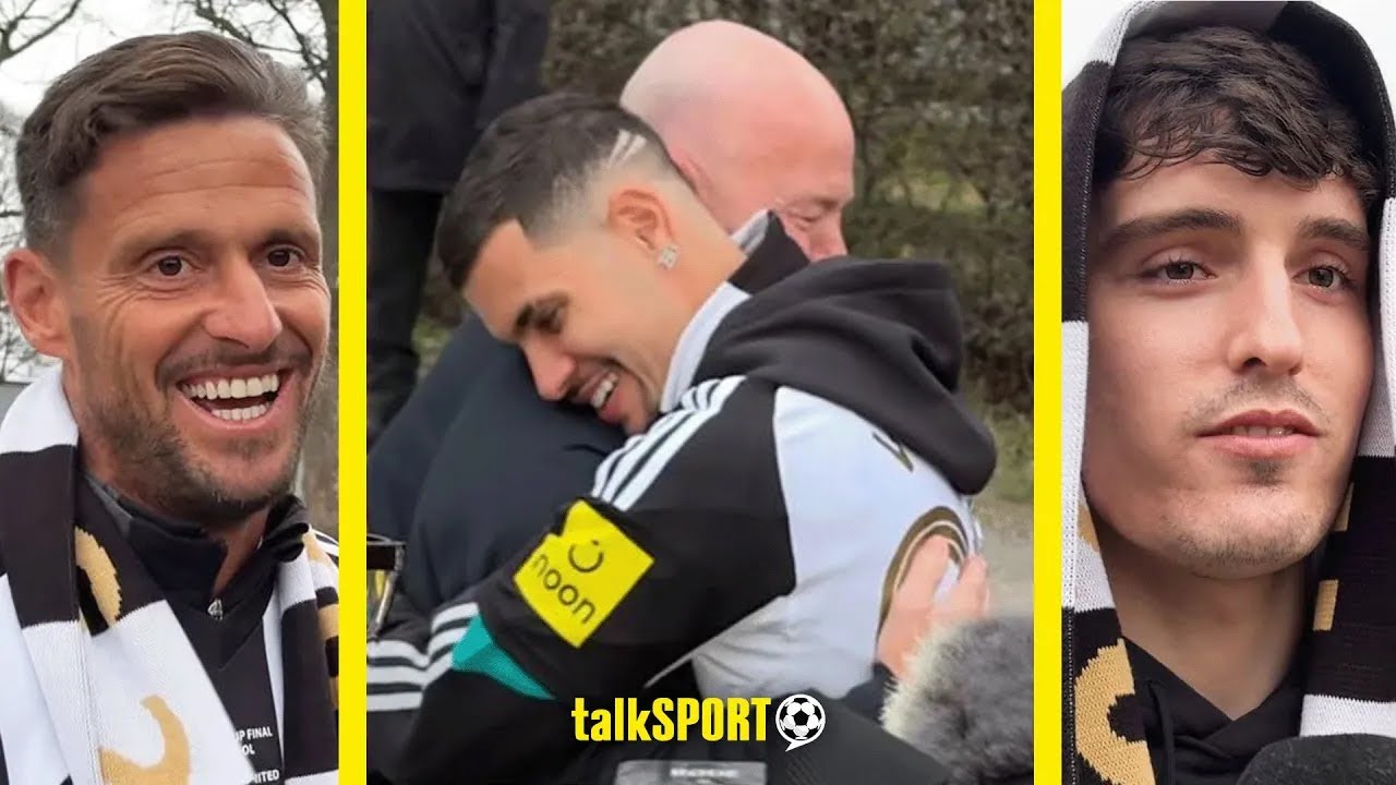 "Living My Dream!" Bruno Guimaraes, Tino Livramento & Jason Tindall REACT To Carabao Cup Parade!