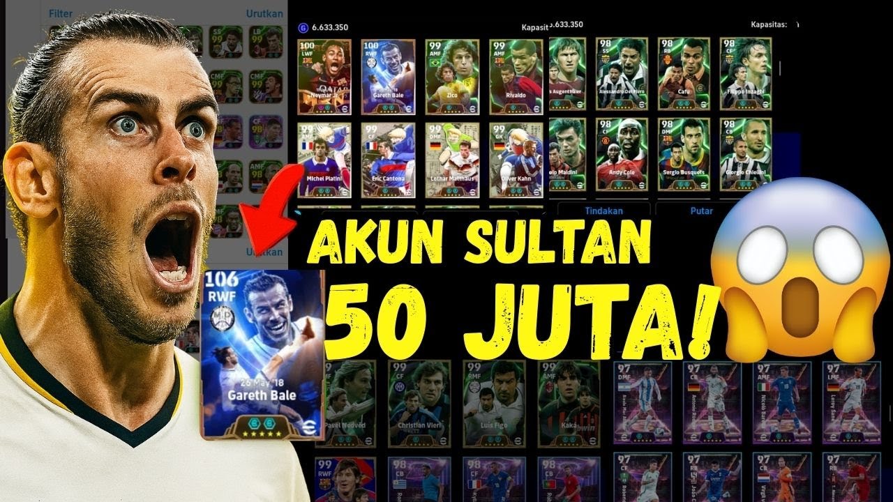 REVIEW AKUN SULTAN HARGA PULUHAN JUTA !! 82 CARD EPIC DOUBLE BOOSTER !! eFootball 2025 Mobile !!