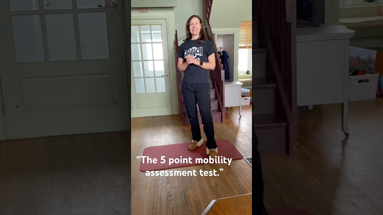 Mobility isn’t about the gym — it’s about getting through real life.Take the 5-Point  Floor Test.”