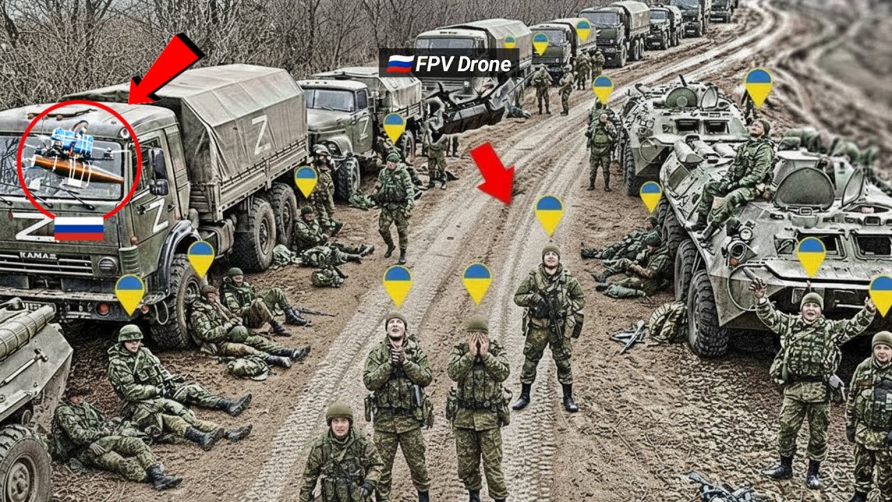 Рой российских беспилотников обнаружил крупный конвой под Покровском — и тут произошло ВОТ ЭТО...