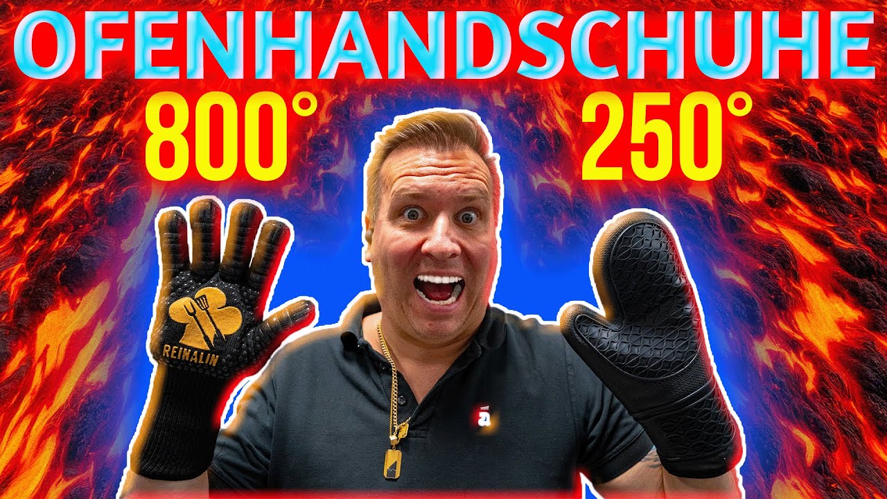 🔥 Ofenhandschuh-Vergleich: 250°C vs. 800°C – Welcher hält wirklich stand? 🔥 Rainalin Grillhandschuhe