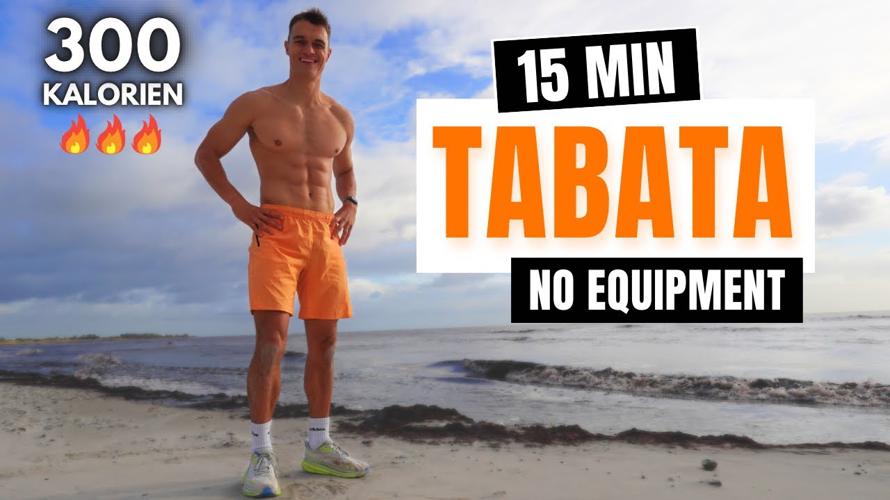 15-минутная тренировка Табата 🔥 Грудь, ноги и пресс | HIIT-тренировка на всё тело без оборудования