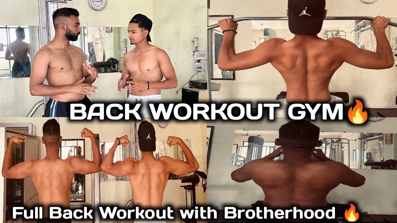 BACK WORKOUT 🔥GYM WORKOUT | Back Day at the GYM 💪🏻 Back workout with Brotherhood 🔥Vlogs🔥