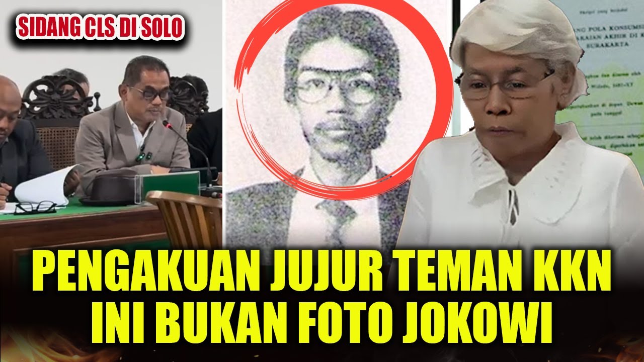 TERBONGKAR DI RUANG SIDANG! FOTO BERKACAMATA ITU BUKAN JOKOWI!?