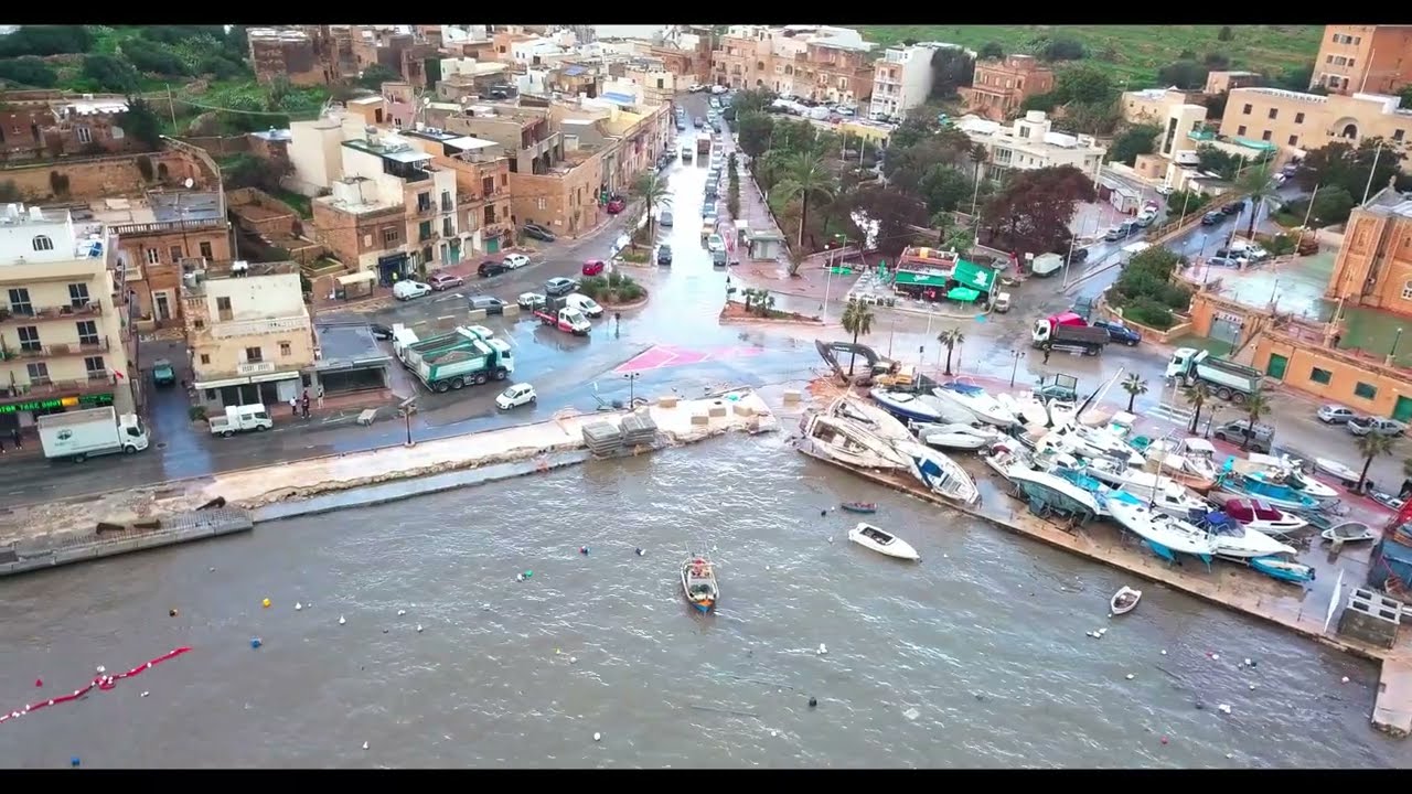 Marsascala ( Malta ) day after storm Harry