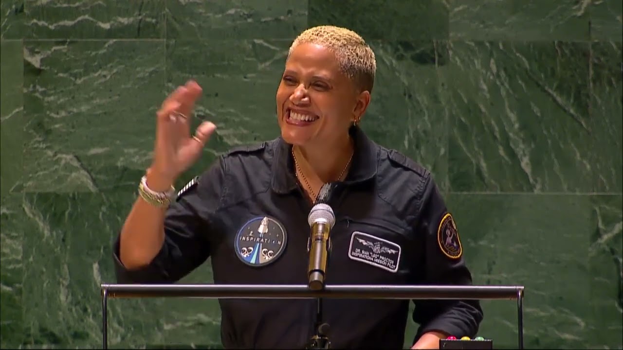 Astronaut Sian Proctor United Nations Space Poet Reading