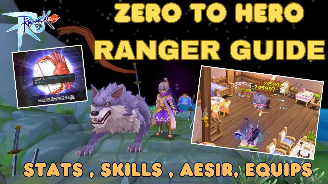Ragnarok M: Classic | RANGER BUILD | ZERO TO HERO | Stats, Skills, Equips, Aesir