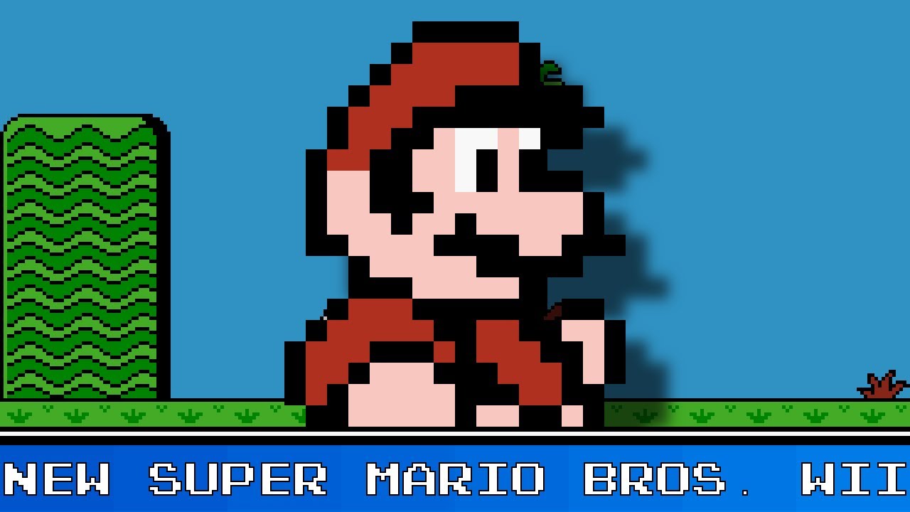 New Super Mario Bros. Wii 8 Bit Remix