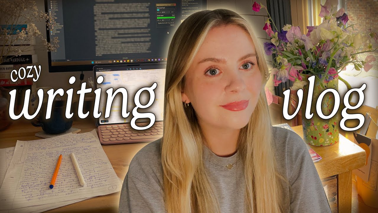 hitting 10,000 words on my fantasy novel! ✒️ cozy weekend writing vlog ✨