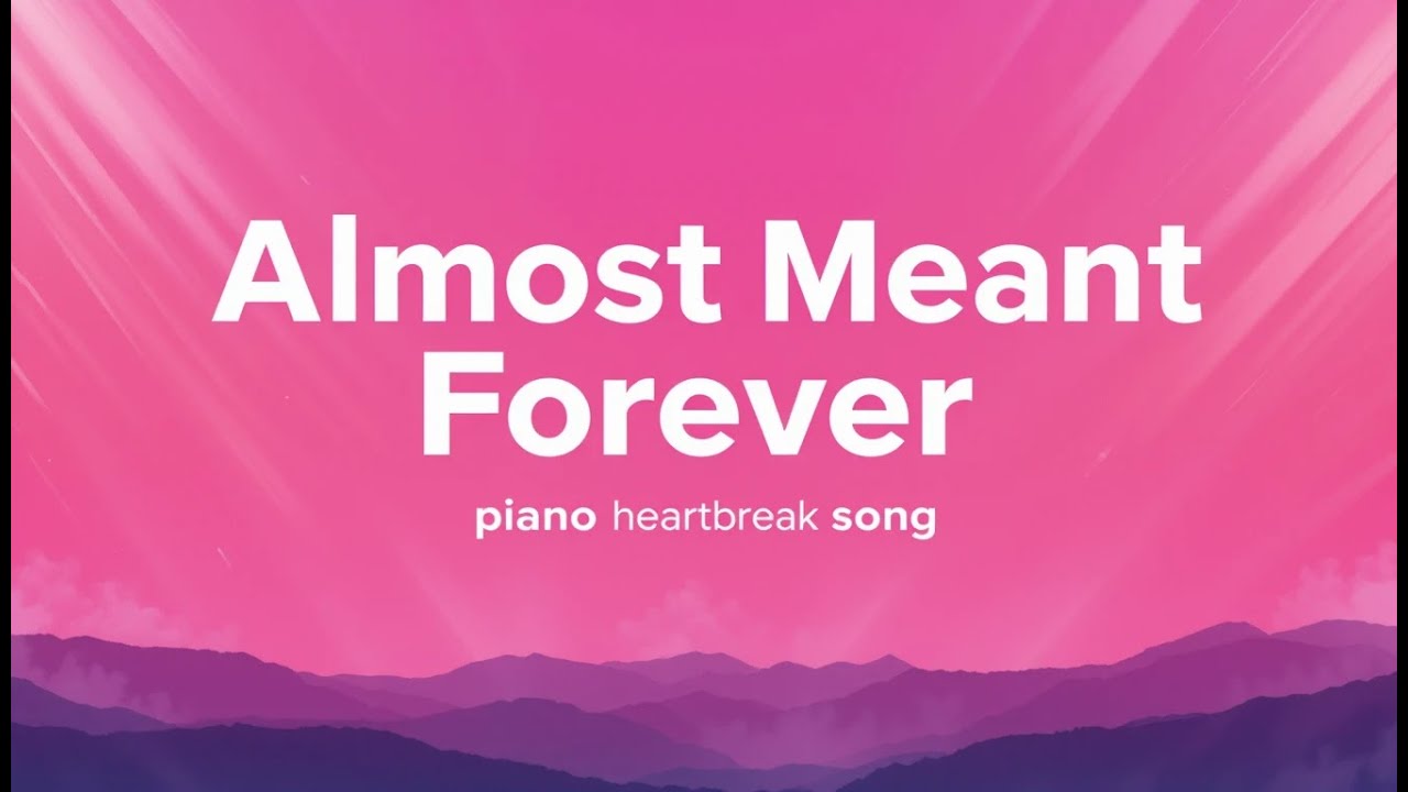 Almost Meant Forever 💔 | Emotional Piano Love Song 2025 | Heartbreak Ballad About Letting Go