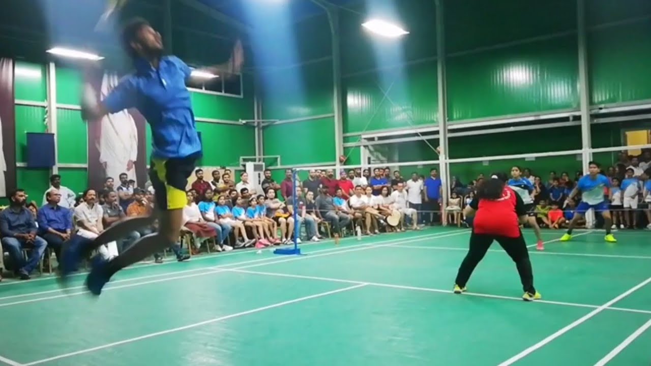 Mixed doubles badminton. Best rallies.  Aria Wijaya, Basheer syed,