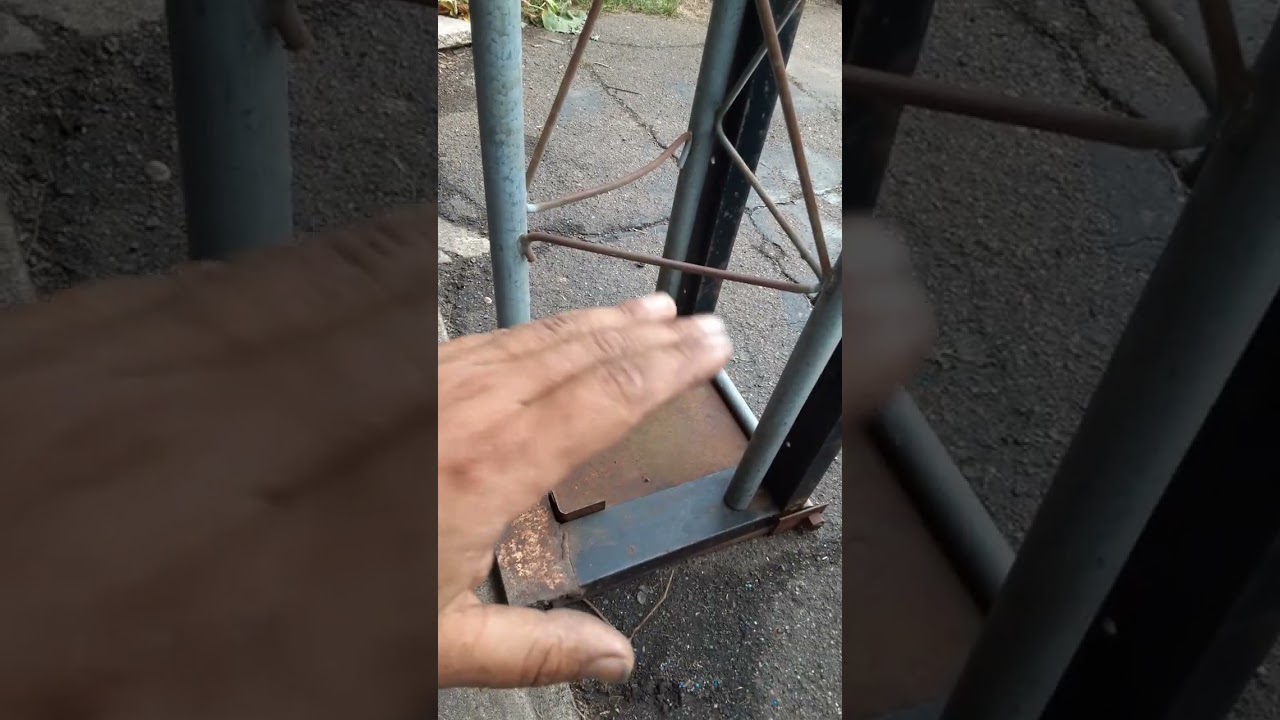 Simple tower hinge plate from scrap